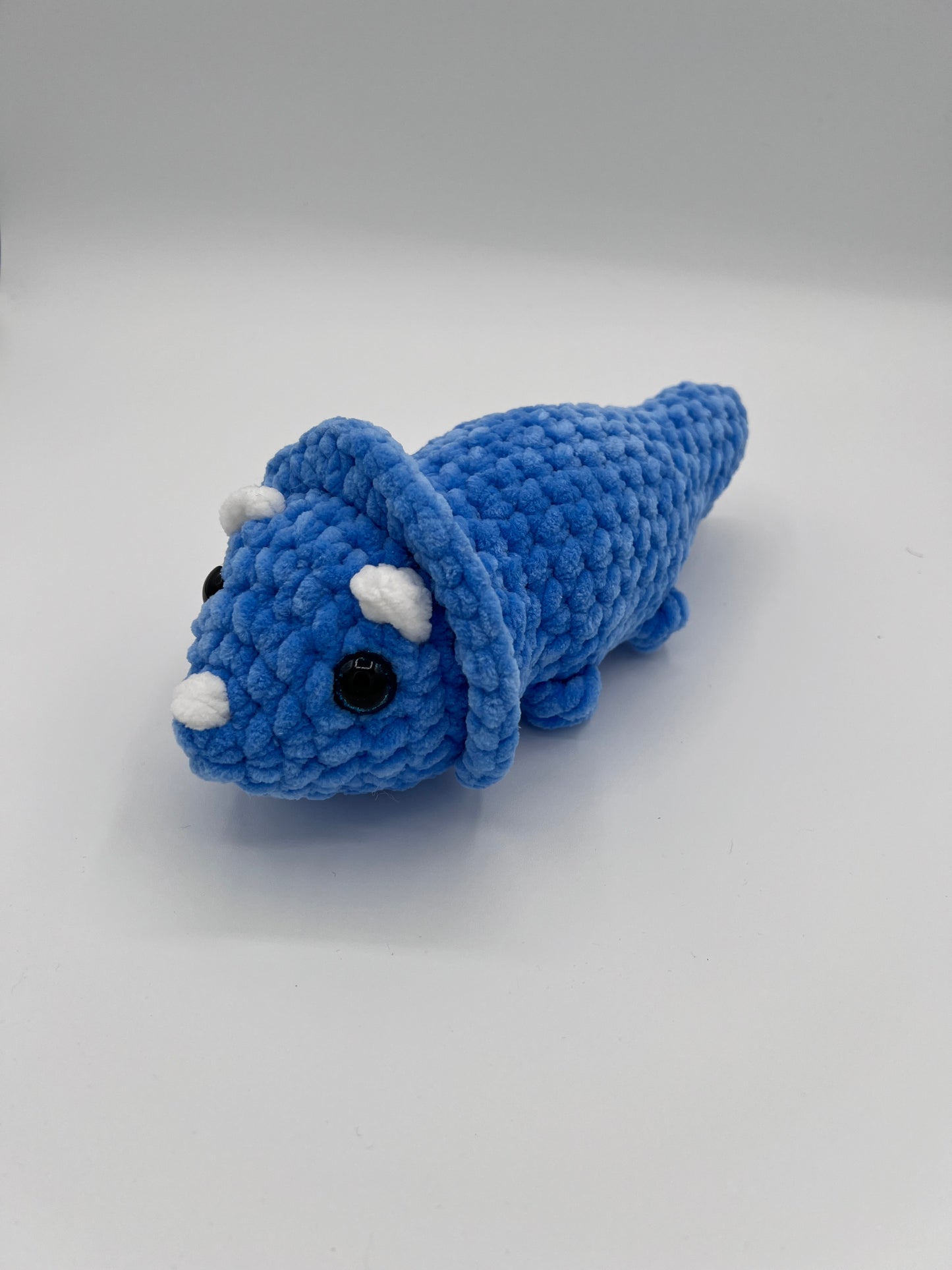 Blue Triceratops Plushie